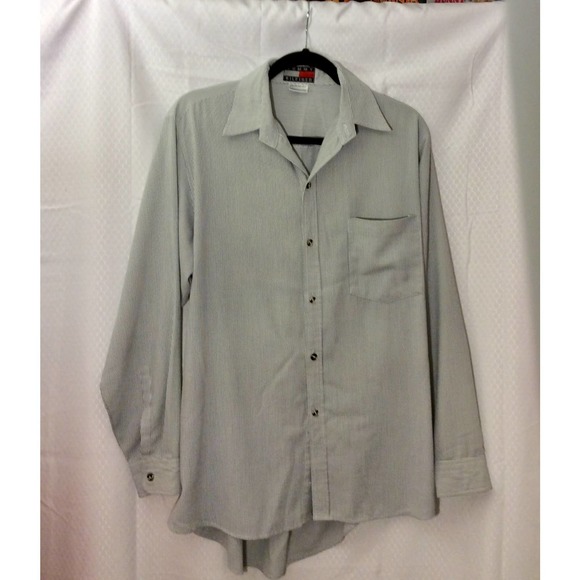 Tommy Hilfiger Men Button Up Long Sleeve Collared Shirt - Picture 1 of 5